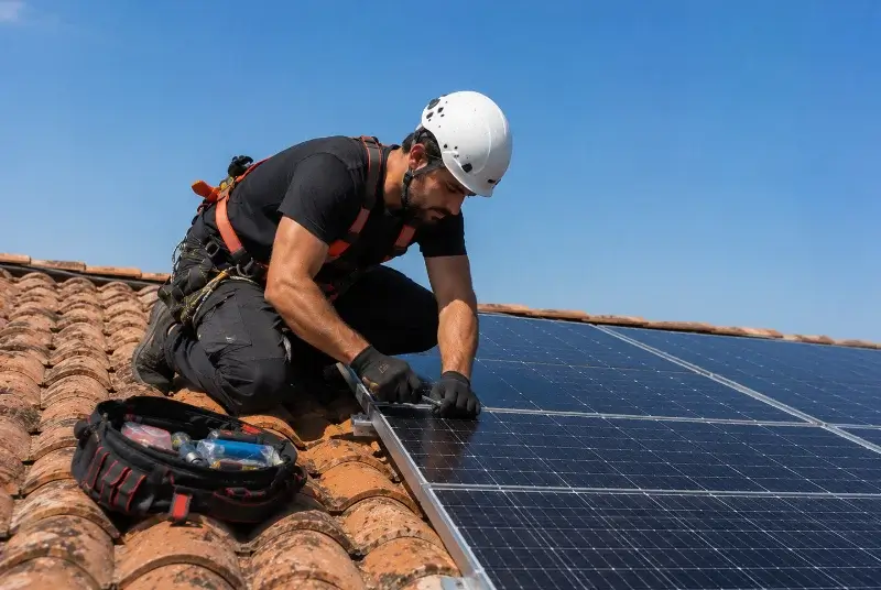 Maintenance et monitoring de panneaux solaires à Cairanne
